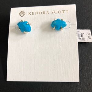 NWT Kendra Scott Turquoise Inaiyah Stud Earrings